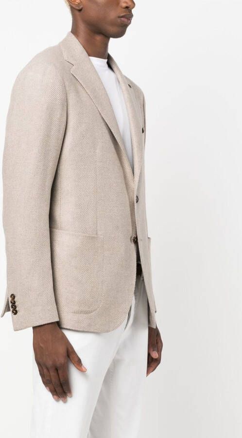 Tagliatore Blazer van scheerwol Beige