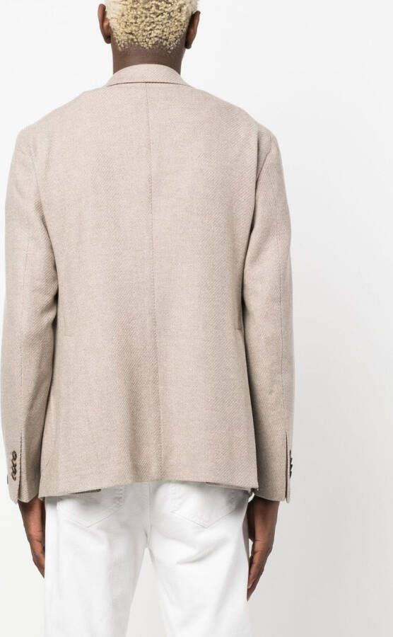 Tagliatore Blazer van scheerwol Beige