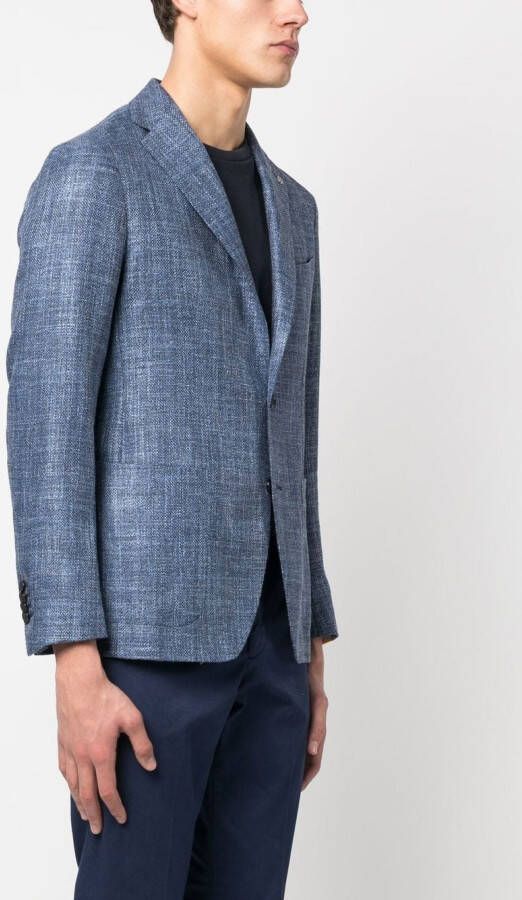 Tagliatore Blazer met enkele rij knopen Blauw