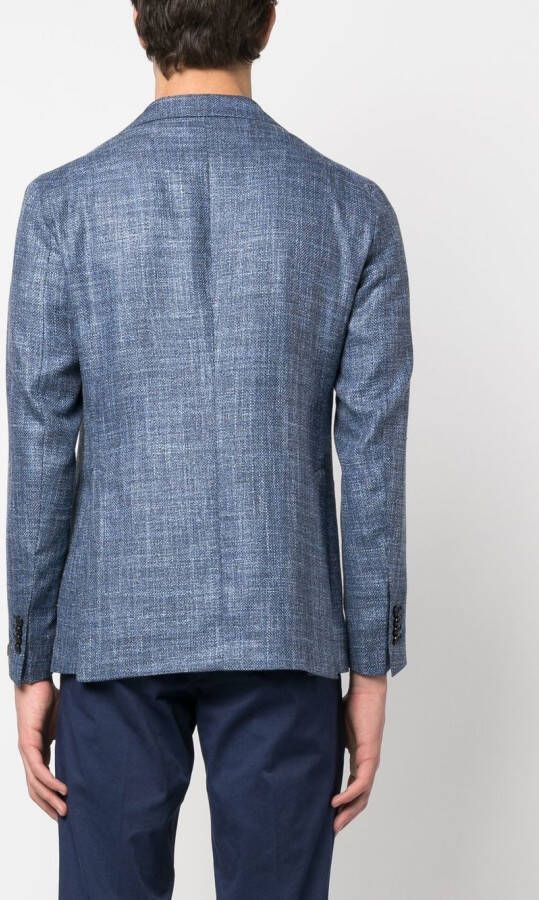 Tagliatore Blazer met enkele rij knopen Blauw