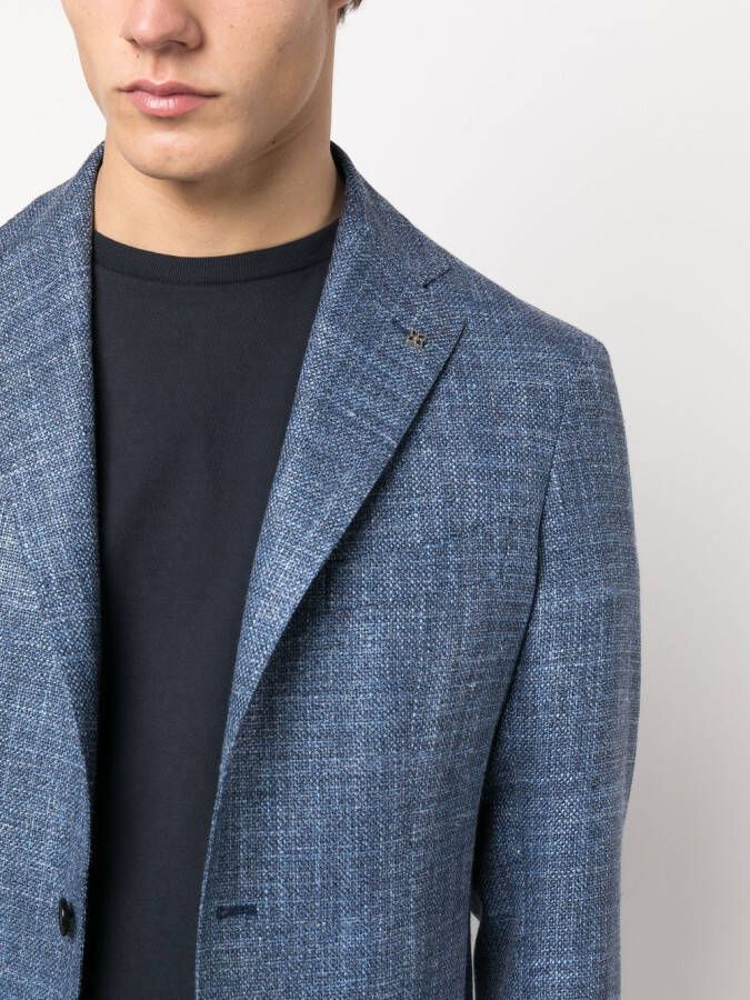 Tagliatore Blazer met enkele rij knopen Blauw
