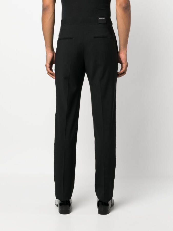 Tagliatore Slim-fit pantalon Zwart