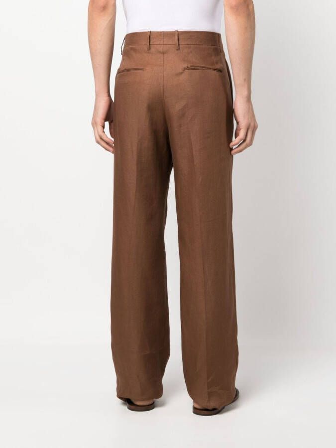 Tagliatore Straight broek Bruin