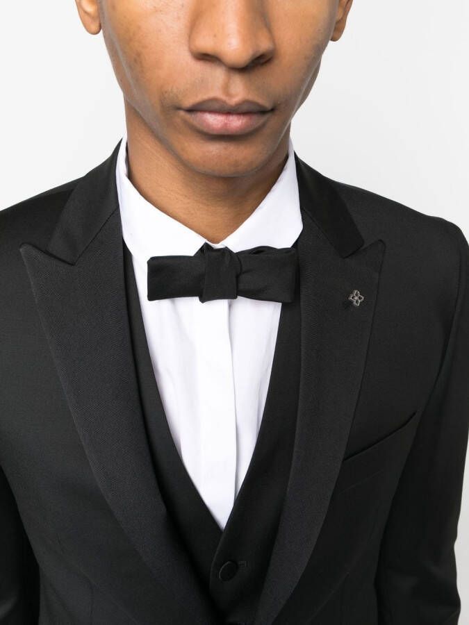 Tagliatore Smoking met broche Zwart