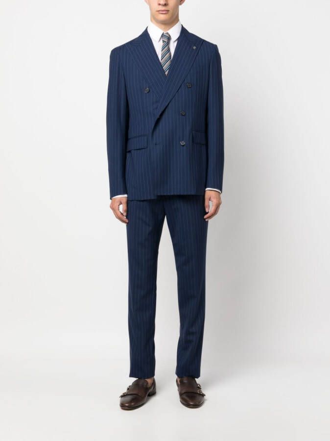 Tagliatore Tweedelig pak Blauw