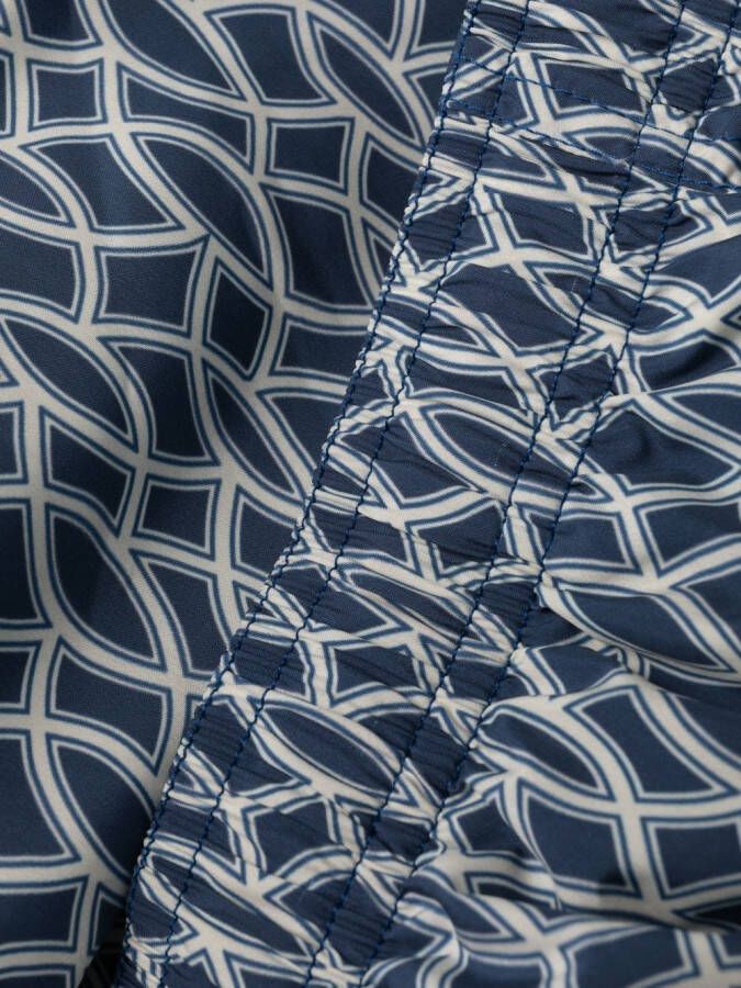 Tagliatore Zwembroek met abstract patroon Blauw
