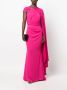 Talbot Runhof Mouwloze jurk Roze - Thumbnail 2