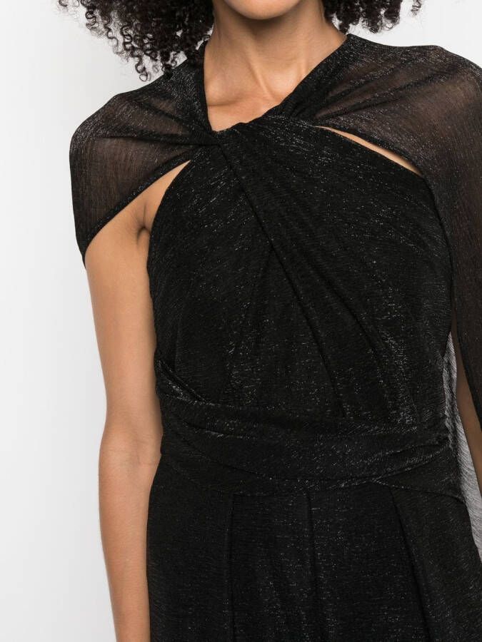 Talbot Runhof Jumpsuit met wijde pijpen Zwart