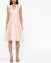 Talbot Runhof Jurk met jacquard Roze - Thumbnail 2
