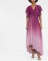 Talbot Runhof Jurk met metallic-effect Roze - Thumbnail 2