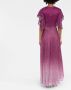 Talbot Runhof Jurk met metallic-effect Roze - Thumbnail 4