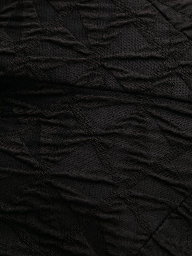 Talbot Runhof Midi-jurk met jacquard Zwart
