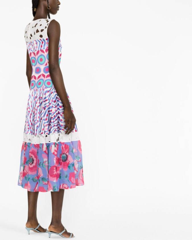 Talbot Runhof Midi-jurk Wit
