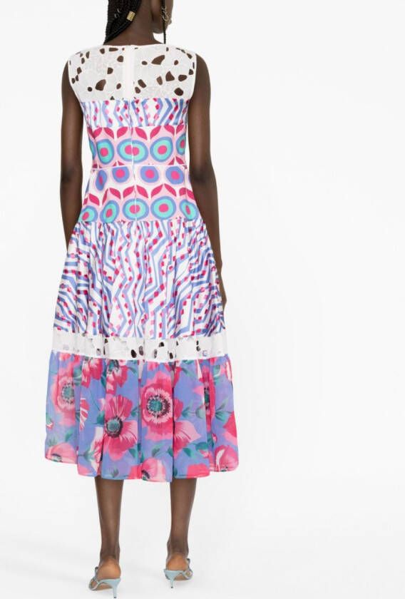 Talbot Runhof Midi-jurk Wit