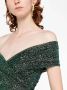 Talbot Runhof Off-shoulder avondjurk Groen - Thumbnail 3