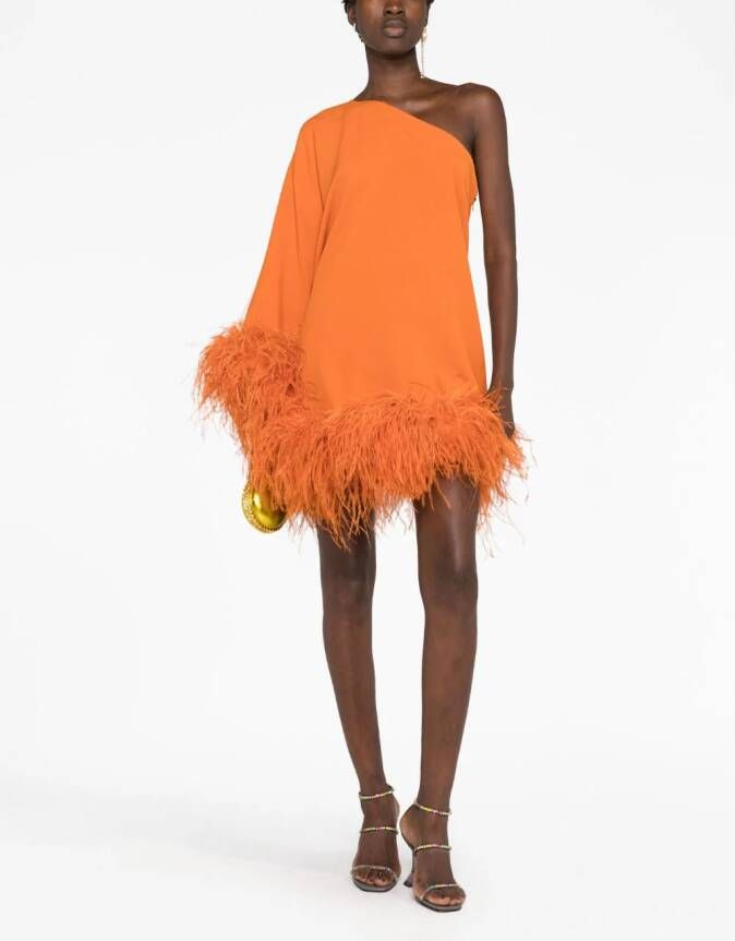 Taller Marmo Asymmetrische mini-jurk Oranje