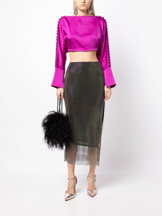 Taller Marmo Cropped blouse Paars