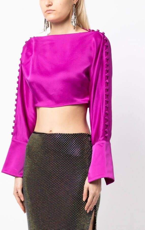 Taller Marmo Cropped blouse Paars