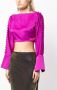 Taller Marmo Cropped blouse Paars - Thumbnail 3