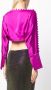 Taller Marmo Cropped blouse Paars - Thumbnail 4