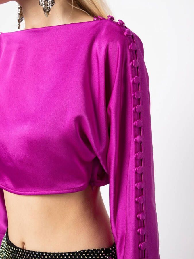 Taller Marmo Cropped blouse Paars