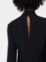 Taller Marmo Mini-jurk met veren afwerking Zwart - Thumbnail 5