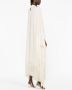 Taller Marmo Midi-jurk met franje Beige - Thumbnail 3