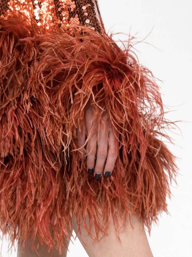 Taller Marmo Jurk met pailletten Oranje