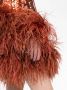 Taller Marmo Jurk met pailletten Oranje - Thumbnail 3
