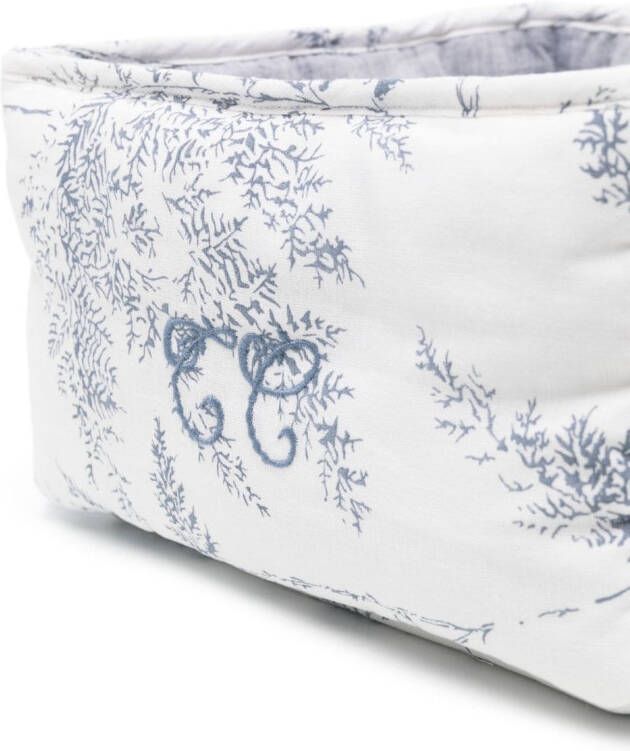 Tartine Et Chocolat Foliage mand met bloemenprint Wit