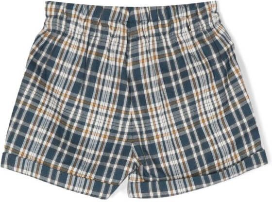 Tartine Et Chocolat Geruite shorts Blauw