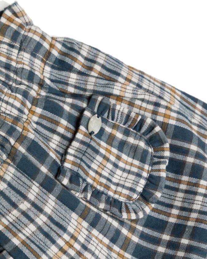 Tartine Et Chocolat Geruite shorts Blauw
