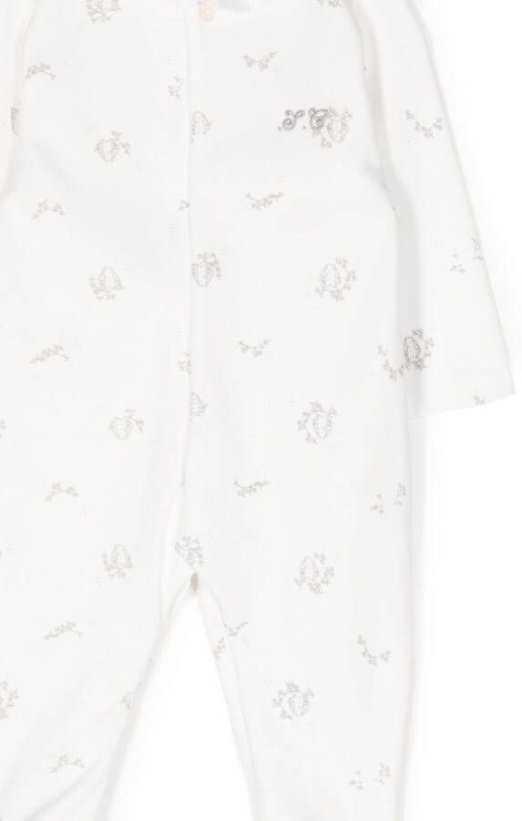 Tartine Et Chocolat Pyjama met geborduurd logo Wit