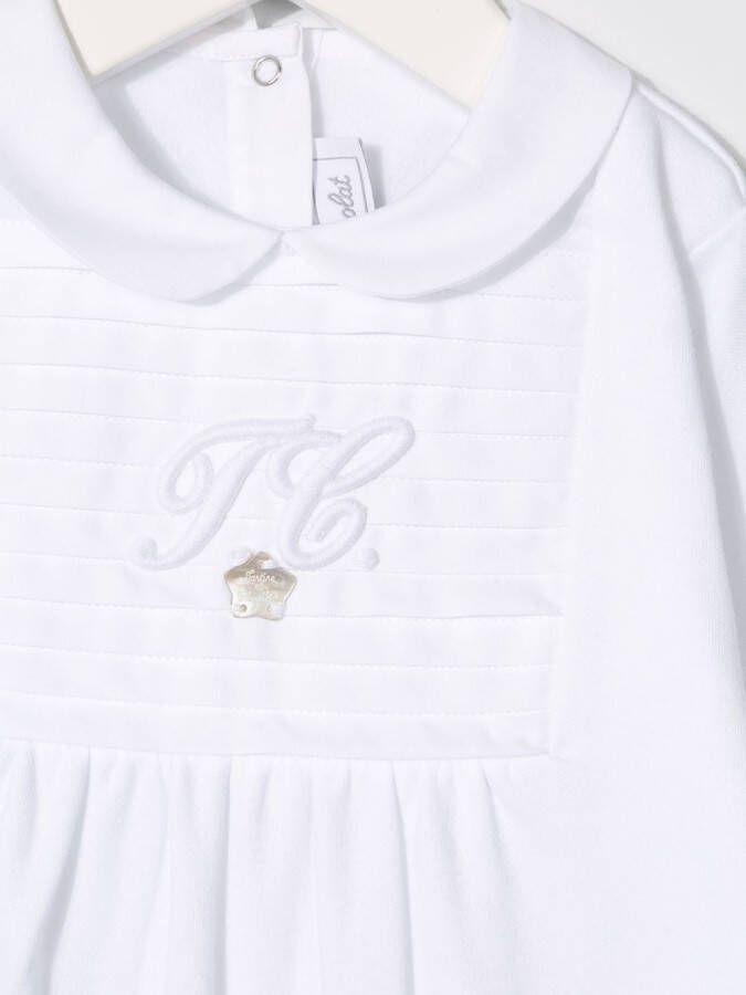 Tartine Et Chocolat Pyjama met geborduurd logo Wit