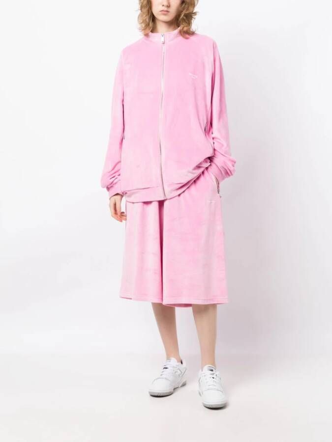 TEAM WANG design Bermuda shorts met trekkoord Roze
