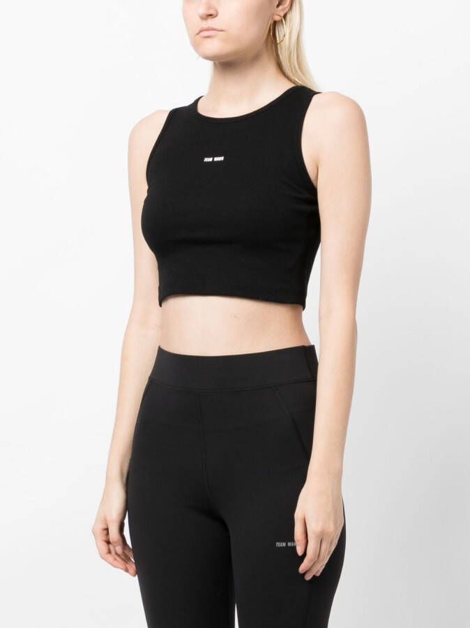 TEAM WANG design Tanktop met logoprint Zwart