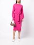 Ted Baker Midi-jurk met gestrikte voorkant Roze - Thumbnail 2