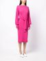 Ted Baker Midi-jurk met gestrikte voorkant Roze - Thumbnail 3