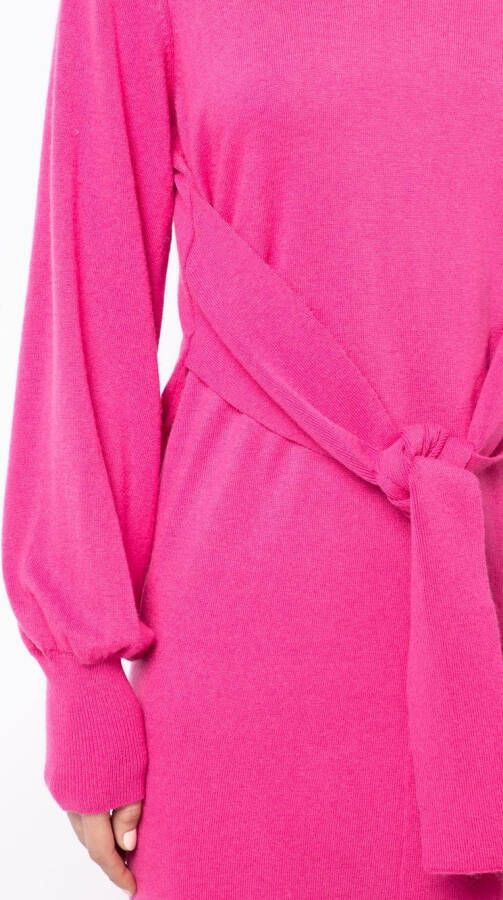 Ted Baker Midi-jurk met gestrikte voorkant Roze