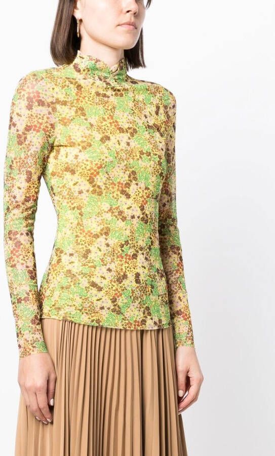 Ted Baker Top met bloemenprint Geel