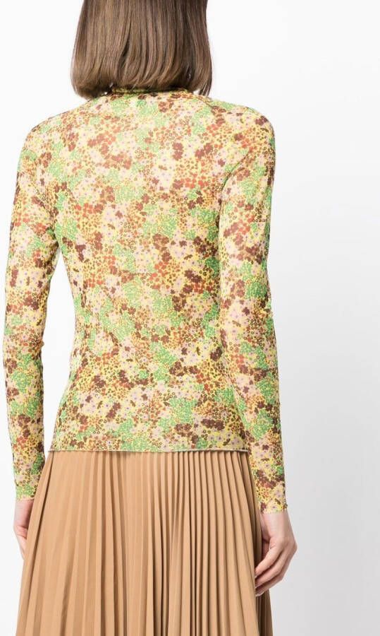 Ted Baker Top met bloemenprint Geel