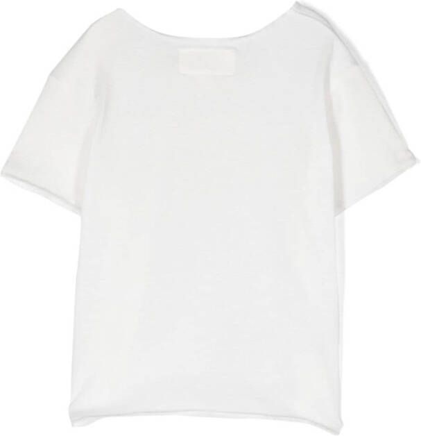 TEDDY & MINOU T-shirt met ronde hals Wit