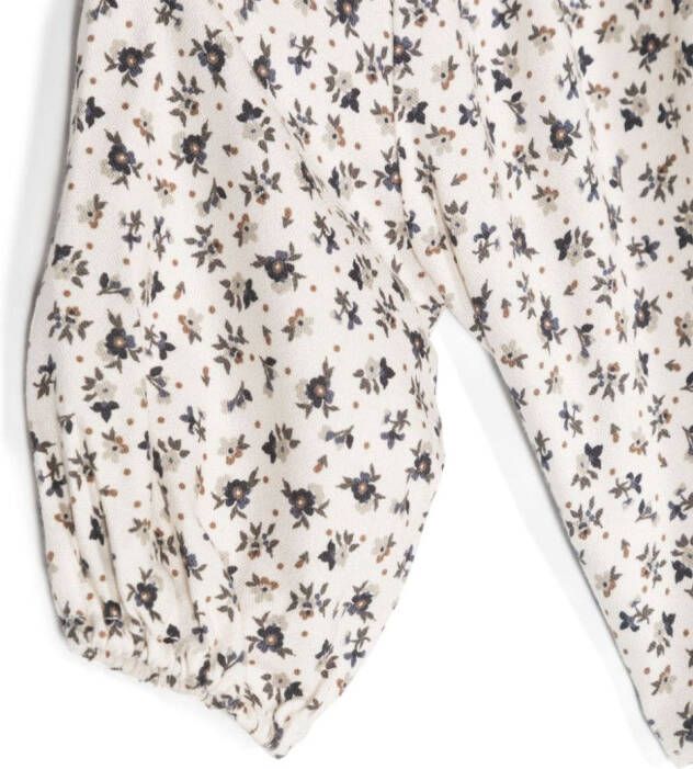 TEDDY & MINOU Shirt met bloemenprint Beige