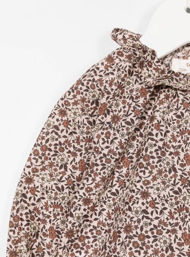 TEDDY & MINOU Shirt met bloemenprint Beige