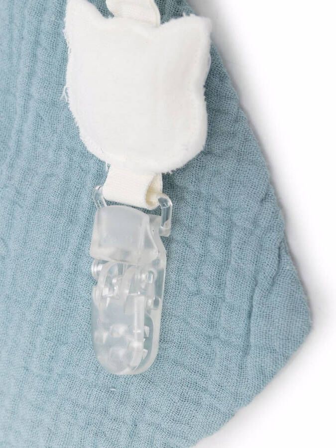 TEDDY & MINOU Slabbetje set met textuur Blauw