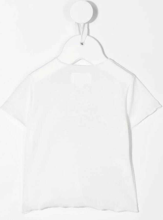 TEDDY & MINOU T-shirt met bloemenprint Wit