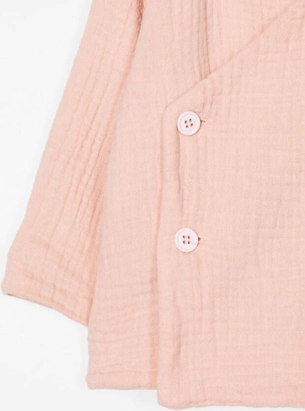 TEDDY & MINOU Vest met dubbele rij knopen Roze