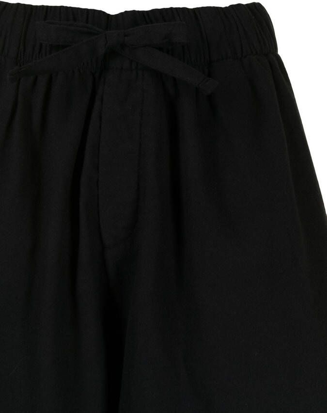 TEKLA Shorts met trekkoordtaille Zwart