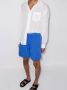 TEKLA Pyjamashorts met trekkoordtaille Blauw - Thumbnail 2