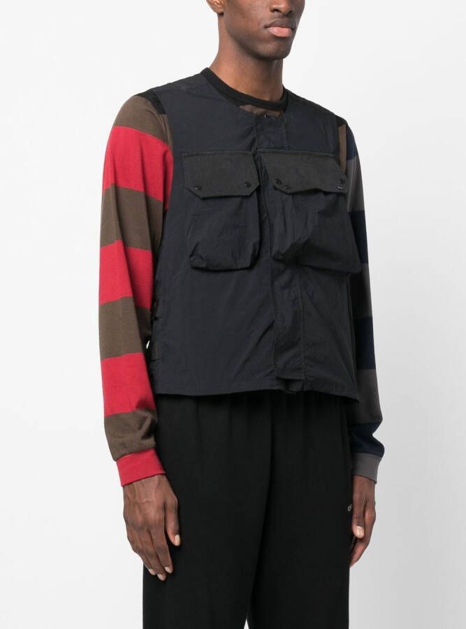 Ten C Bodywarmer met klepzak Zwart